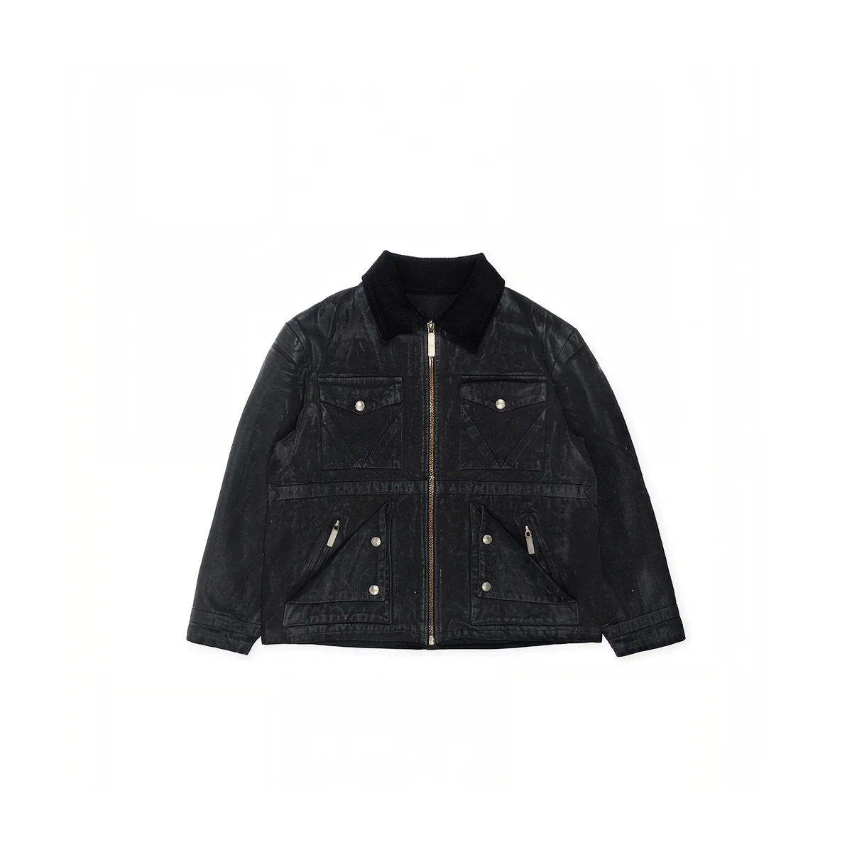 CHAR-CARGO-JACKET_01 VIVET Cargo Jacket - Char - Image 1
